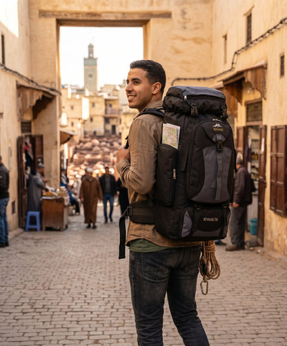 Sac à Dos de Randonnée Grande Capacité 70L XIYAHU